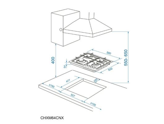 Варочная панель CANDY CHXM64CNX
